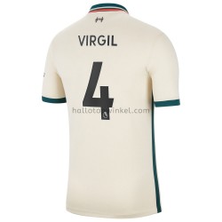 Liverpool Voetbalshirt Virgil van Dijk 4 Uit Tenue 2021-2022 Korte Mouw
