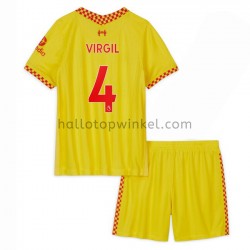 Liverpool Voetbalshirt Virgil van Dijk 4 Kleuters/Kids Derde Tenue 2021-2022 Korte Mouw