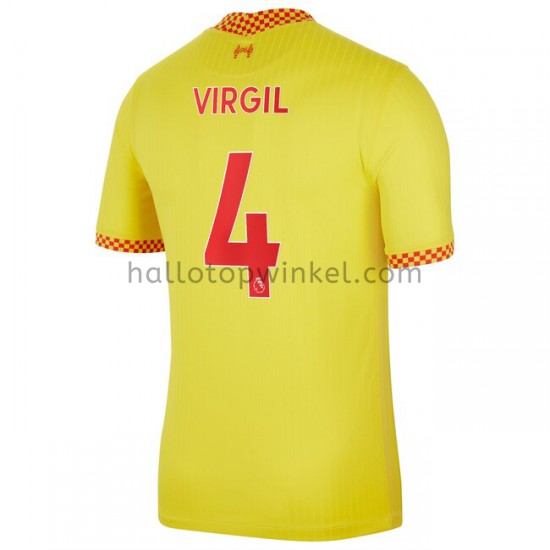 Liverpool Voetbalshirt Virgil van Dijk 4 Derde Tenue 2021-2022 Korte Mouw