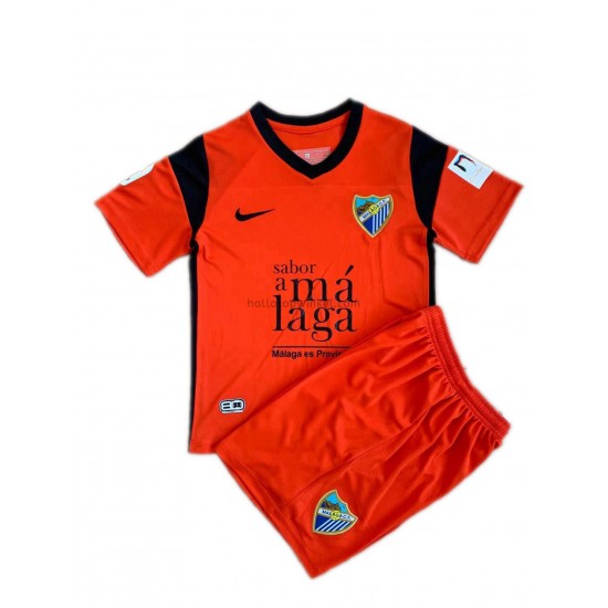 Malaga CF Voetbalshirt Kleuters/Kids Uit Tenue 2021-2022 Korte Mouw
