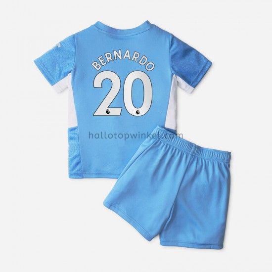 Manchester City Voetbalshirt Bernardo Silva 20 Kleuters/Kids Thuis Tenue 2021-2022 Korte Mouw