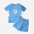 Manchester City Voetbalshirt Gabriel Jesus 9 Kleuters/Kids Thuis Tenue 2021-2022 Korte Mouw