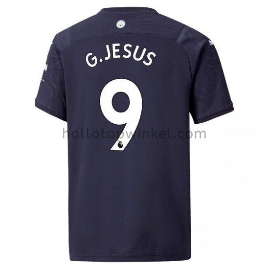 Manchester City Voetbalshirt Gabriel Jesus 9 Derde Tenue 2021-2022 Korte Mouw