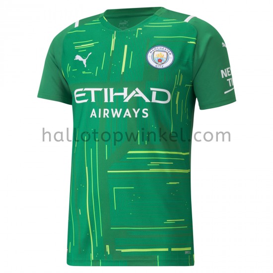 Manchester City Voetbalshirt Doelman Uit Tenue 2021-2022 Korte Mouw