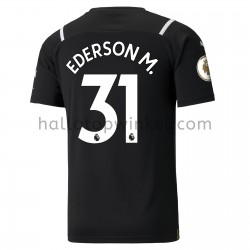 Manchester City Voetbalshirt Doelman Ederson 31 Thuis Tenue 2021-2022 Korte Mouw