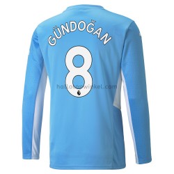 Manchester City Voetbalshirt Ilkay Gundogan 8 Thuis Tenue 2021-2022 Lange Mouw