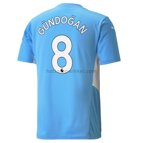 Manchester City Voetbalshirt Ilkay Gundogan 8 Thuis Tenue 2021-2022 Korte Mouw