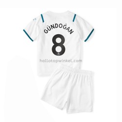 Manchester City Voetbalshirt Ilkay Gundogan 8 Kleuters/Kids Uit Tenue 2021-2022 Korte Mouw