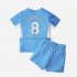 Manchester City Voetbalshirt Ilkay Gundogan 8 Kleuters/Kids Thuis Tenue 2021-2022 Korte Mouw