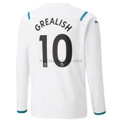 Manchester City Voetbalshirt Jack Grealish 10 Uit Tenue 2021-2022 Lange Mouw