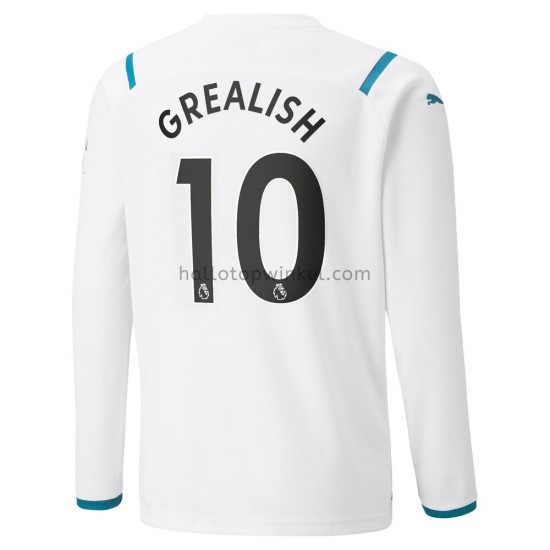 Manchester City Voetbalshirt Jack Grealish 10 Uit Tenue 2021-2022 Lange Mouw