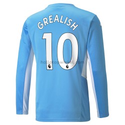 Manchester City Voetbalshirt Jack Grealish 10 Thuis Tenue 2021-2022 Lange Mouw