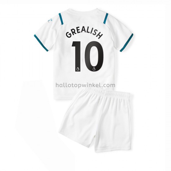 Manchester City Voetbalshirt Jack Grealish 10 Kleuters/Kids Uit Tenue 2021-2022 Korte Mouw