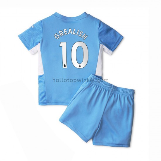 Manchester City Voetbalshirt Jack Grealish 10 Kleuters/Kids Thuis Tenue 2021-2022 Korte Mouw