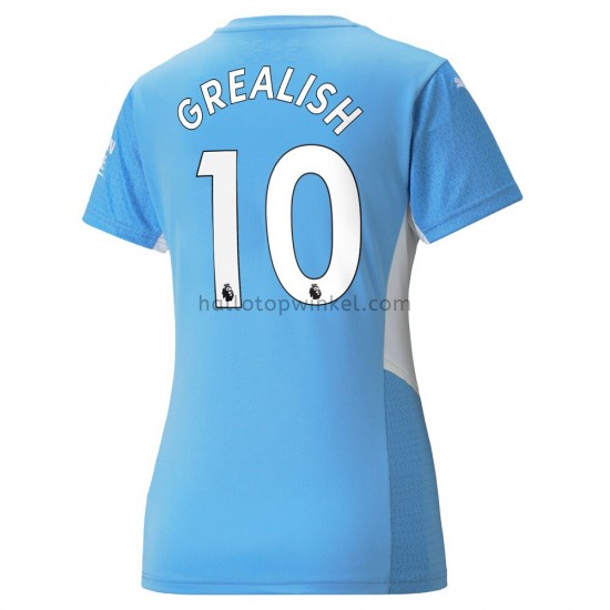 Manchester City Voetbalshirt Jack Grealish 10 Dames Thuis Tenue 2021-2022 Korte Mouw