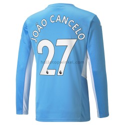 Manchester City Voetbalshirt Joao Cancelo 27 Thuis Tenue 2021-2022 Lange Mouw
