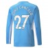 Manchester City Voetbalshirt Joao Cancelo 27 Thuis Tenue 2021-2022 Lange Mouw