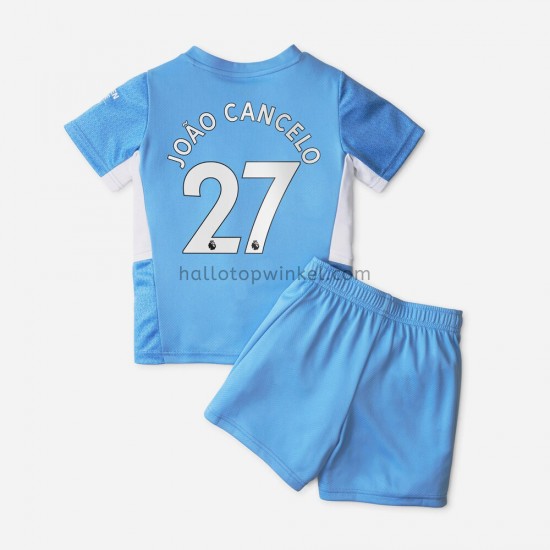 Manchester City Voetbalshirt Joao Cancelo 27 Kleuters/Kids Thuis Tenue 2021-2022 Korte Mouw