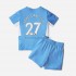 Manchester City Voetbalshirt Joao Cancelo 27 Kleuters/Kids Thuis Tenue 2021-2022 Korte Mouw