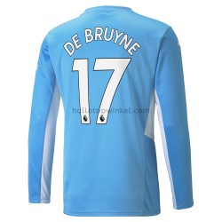 Manchester City Voetbalshirt Kevin De Bruyne 17 Thuis Tenue 2021-2022 Lange Mouw