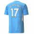 Manchester City Voetbalshirt Kevin De Bruyne 17 Thuis Tenue 2021-2022 Korte Mouw