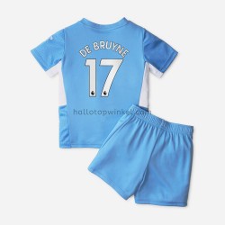 Manchester City Voetbalshirt Kevin De Bruyne 17 Kleuters/Kids Thuis Tenue 2021-2022 Korte Mouw