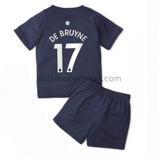 Manchester City Voetbalshirt Kevin De Bruyne 17 Kleuters/Kids Derde Tenue 2021-2022 Korte Mouw