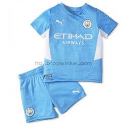 Manchester City Voetbalshirt Kleuters/Kids Thuis Tenue 2021-2022 Korte Mouw