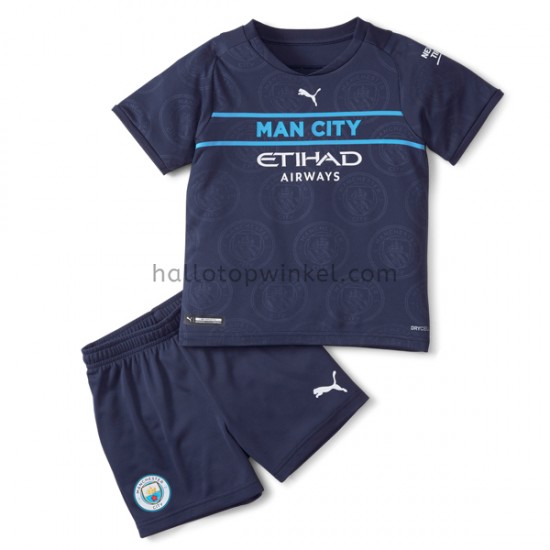 Manchester City Voetbalshirt Kleuters/Kids Derde Tenue 2021-2022 Korte Mouw