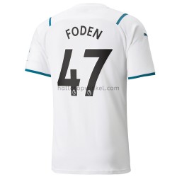 Manchester City Voetbalshirt Phil Foden 47 Uit Tenue 2021-2022 Korte Mouw