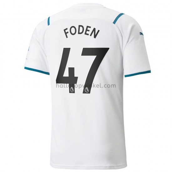 Manchester City Voetbalshirt Phil Foden 47 Uit Tenue 2021-2022 Korte Mouw