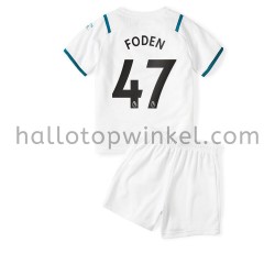Manchester City Voetbalshirt Phil Foden 47 Kleuters/Kids Uit Tenue 2021-2022 Korte Mouw