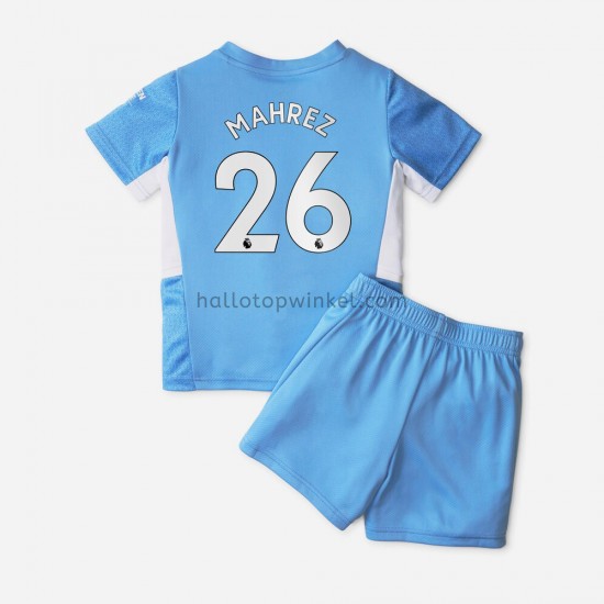 Manchester City Voetbalshirt Riyad Mahrez 26 Kleuters/Kids Thuis Tenue 2021-2022 Korte Mouw