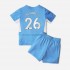 Manchester City Voetbalshirt Riyad Mahrez 26 Kleuters/Kids Thuis Tenue 2021-2022 Korte Mouw