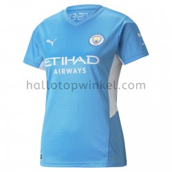Manchester City Voetbalshirt Dames Thuis Tenue 2021-2022 Korte Mouw