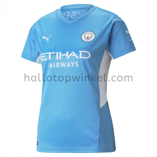 Manchester City Voetbalshirt Dames Thuis Tenue 2021-2022 Korte Mouw
