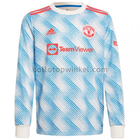 Manchester United Voetbalshirt Uit Tenue 2021-2022 Lange Mouw