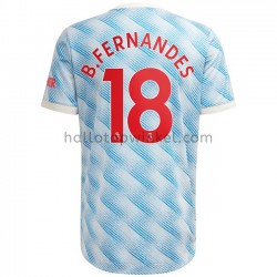 Manchester United Voetbalshirt Bruno Fernandes 18 Uit Tenue 2021-2022 Korte Mouw