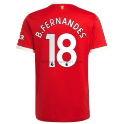 Manchester United Voetbalshirt Bruno Fernandes 18 Thuis Tenue 2021-2022 Korte Mouw