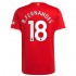 Manchester United Voetbalshirt Bruno Fernandes 18 Thuis Tenue 2021-2022 Korte Mouw