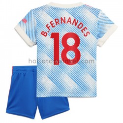 Manchester United Voetbalshirt Bruno Fernandes 18 Kleuters/Kids Uit Tenue 2021-2022 Korte Mouw