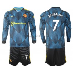 Manchester United Voetbalshirt Cristiano Ronaldo 7 Kleuters/Kids Derde Tenue 2021-2022 Lange Mouw