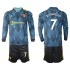 Manchester United Voetbalshirt Cristiano Ronaldo 7 Kleuters/Kids Derde Tenue 2021-2022 Lange Mouw
