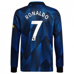 Manchester United Voetbalshirt Cristiano Ronaldo 7 Derde Tenue 2021-2022 Lange Mouw