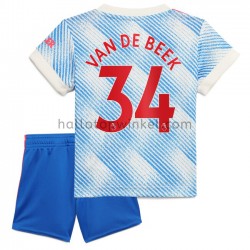 Manchester United Voetbalshirt Donny Van De Beek 34 Kleuters/Kids Uit Tenue 2021-2022 Korte Mouw