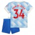 Manchester United Voetbalshirt Donny Van De Beek 34 Kleuters/Kids Uit Tenue 2021-2022 Korte Mouw