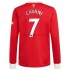 Manchester United Voetbalshirt Edinson Cavani 7 Thuis Tenue 2021-2022 Lange Mouw