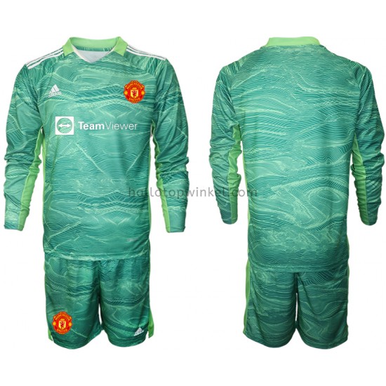 Manchester United Voetbalshirt Doelman Kleuters/Kids Derde Tenue 2021-2022 Lange Mouw