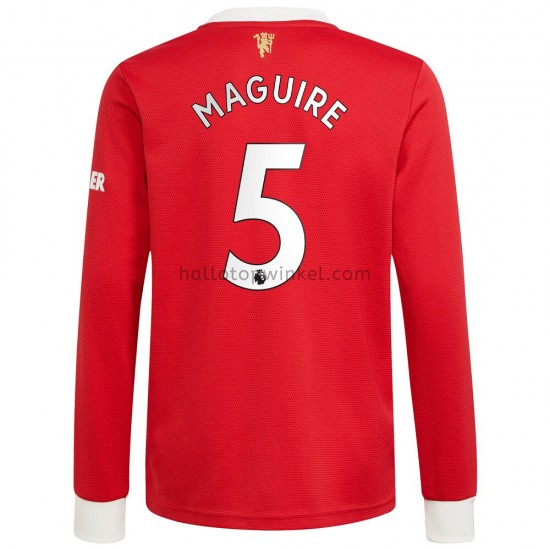 Manchester United Voetbalshirt Harry Maguire 5 Thuis Tenue 2021-2022 Lange Mouw