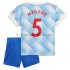 Manchester United Voetbalshirt Harry Maguire 5 Kleuters/Kids Uit Tenue 2021-2022 Korte Mouw
